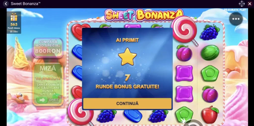 Rotiri Gratuite Sweet Bonanza