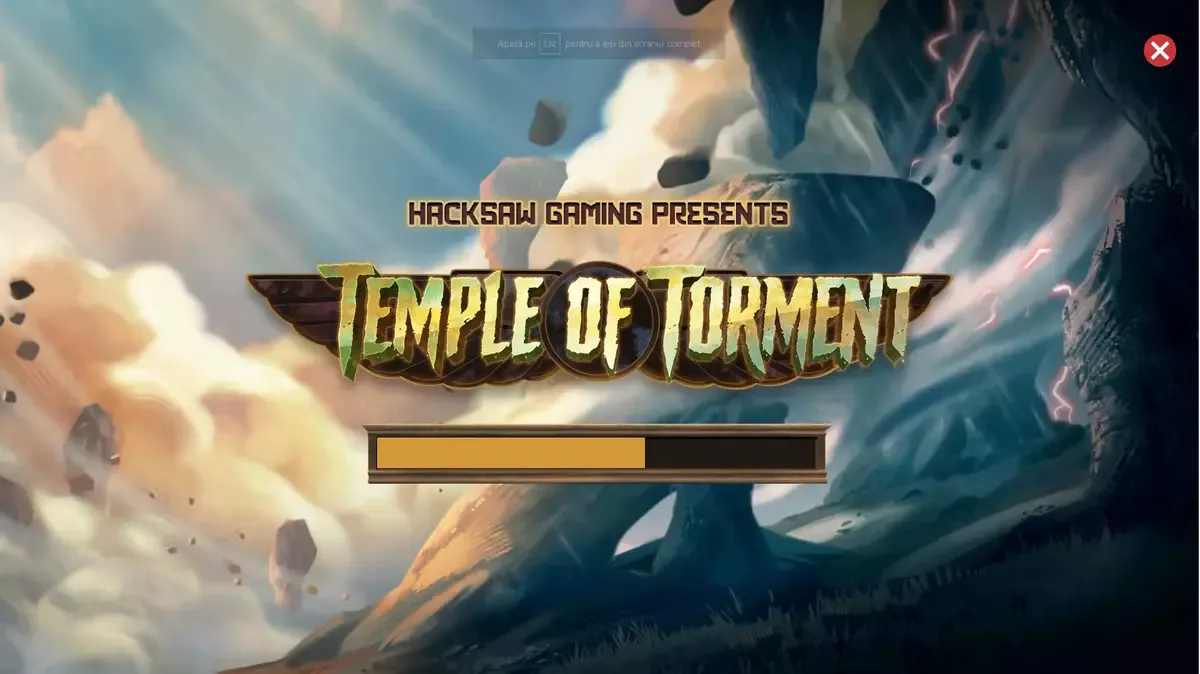 imagine de start a jocului Temple of Torment