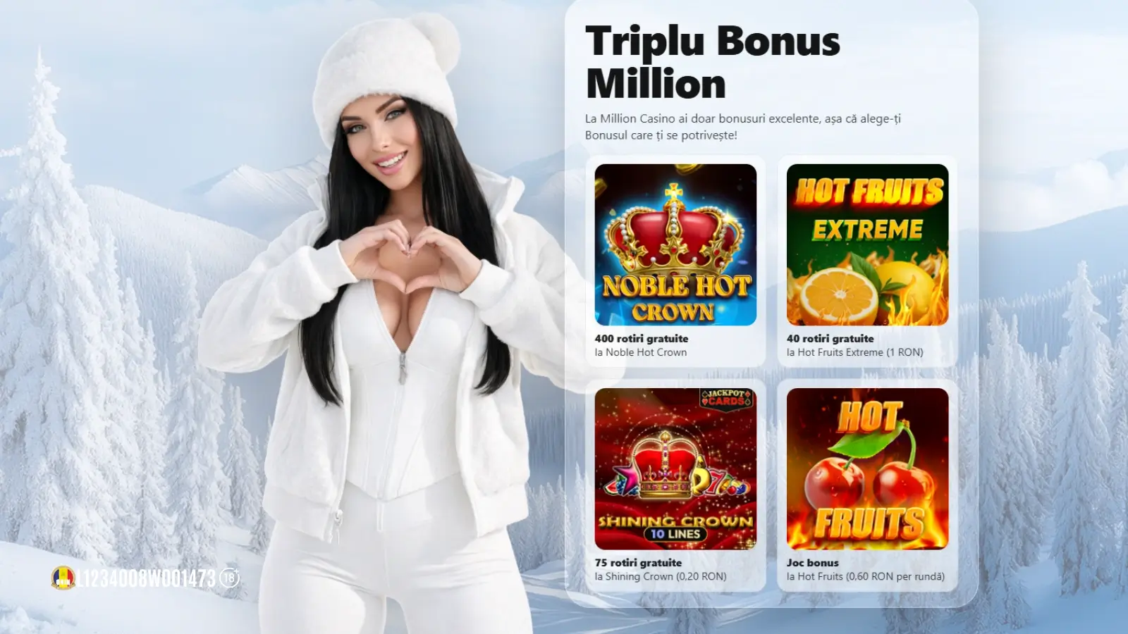 Million bonus fără depunere – Bonus Fără Depunere la Alegere