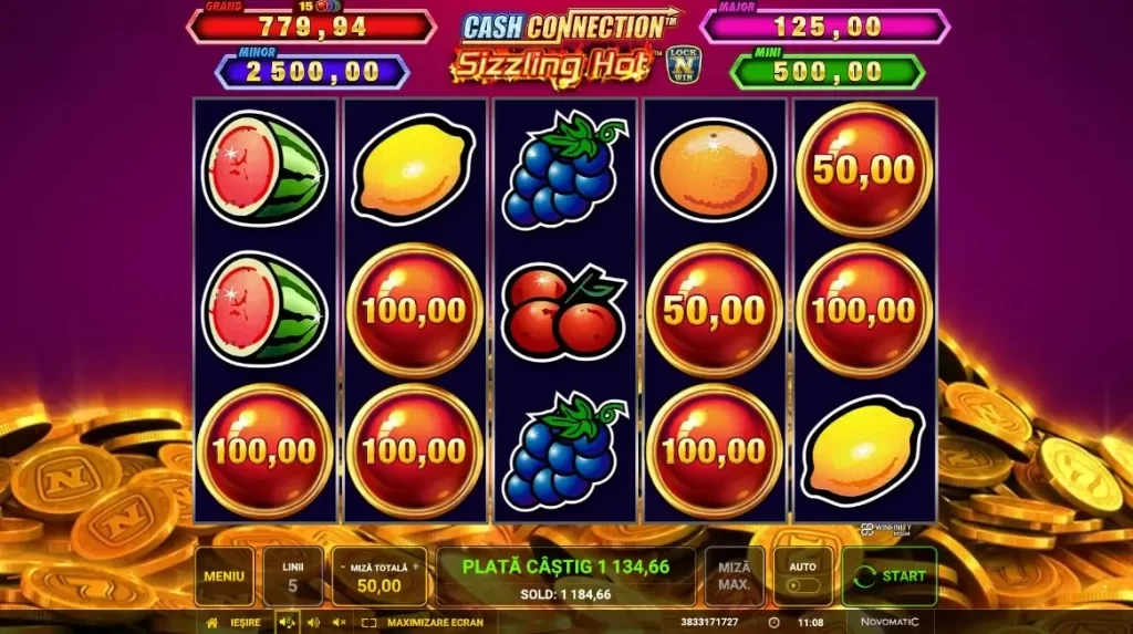 Cash Connection Sizzling Hot Gratis Demo Online GamePlay