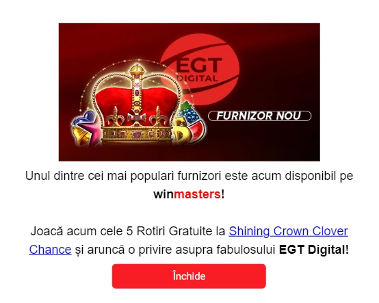 pop-up rotiri gratuite win masters