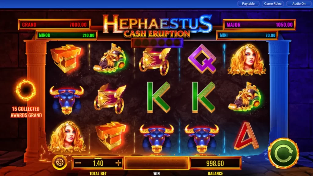 Cash Eruption Hephaestus Gratis GamePlay