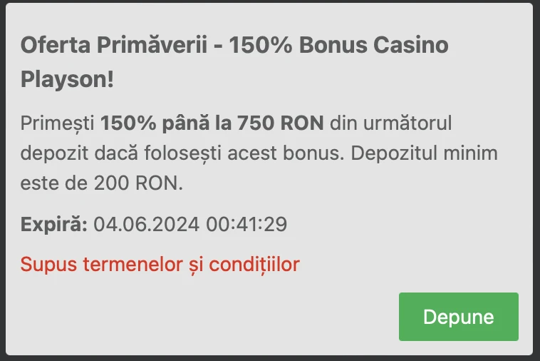 secțiunea oferte winbet reload