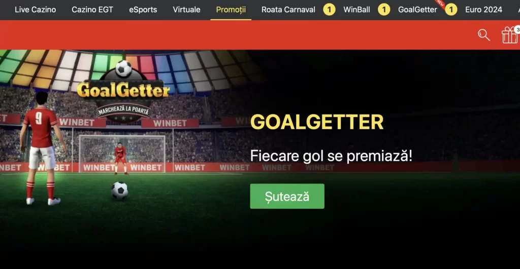 Promoția Goal Getter winbet