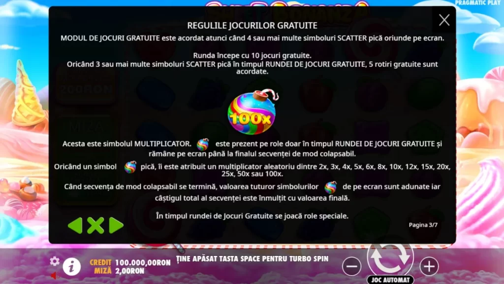 Sweet Bonanza Gratis Rotiri Gratuite