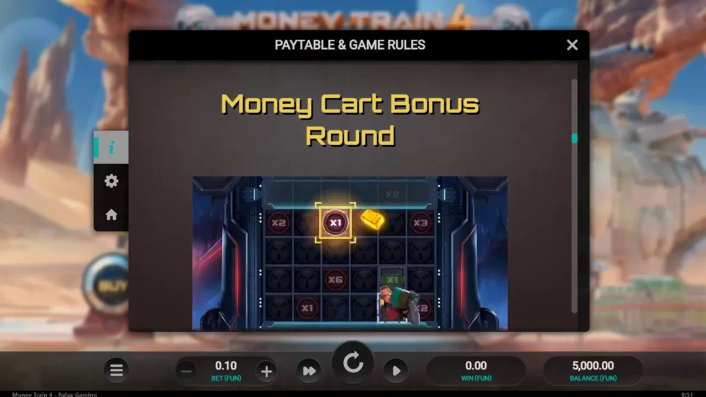 Money Train 4 Gratis money cart bonus