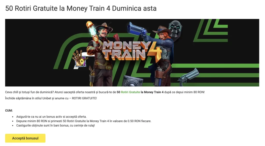 rotiri gratuite la money train 4