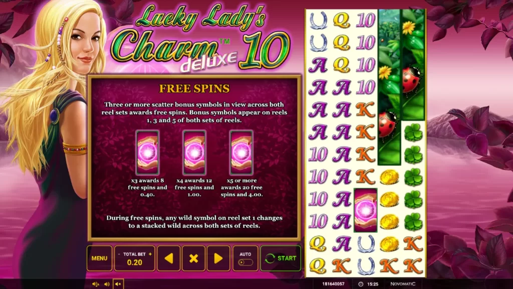 Lucky Lady’s Charm Deluxe 10 Demo Rotiri Gratuite