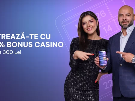 Bonus de 100% până la 300 RON la Casino în Calendarul Advent