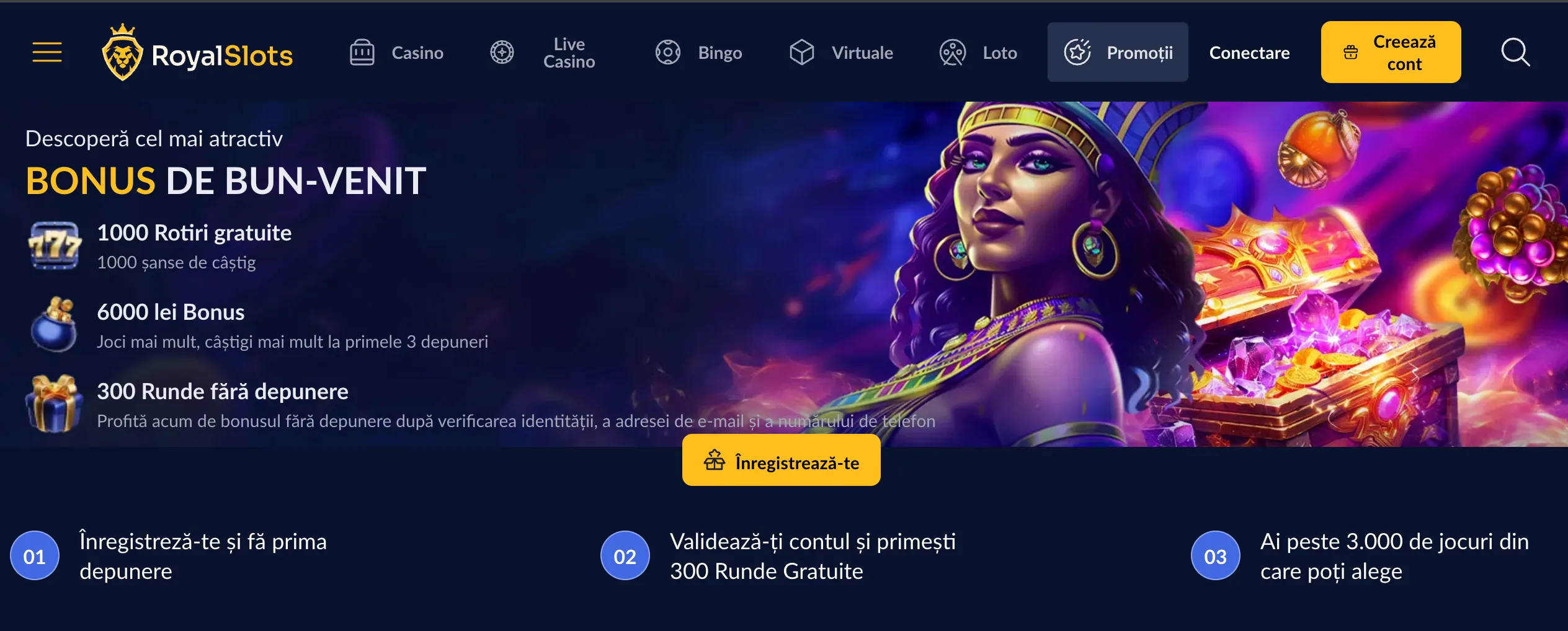 Royal Slots Bonus de Bun Venit