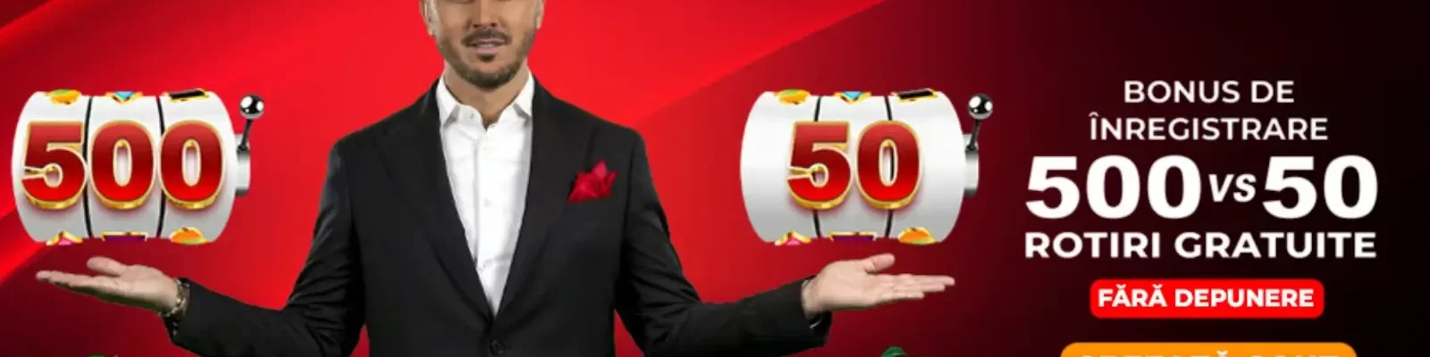 Winbet Bonus Fara Depunere - Bonus la Alegere - 500 rotiri 0.10 vs 50 Rotiri 1 Leu