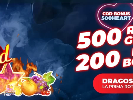 500 Rotiri Gratuite plus 200 RON Bonus – Ofertă Limitată