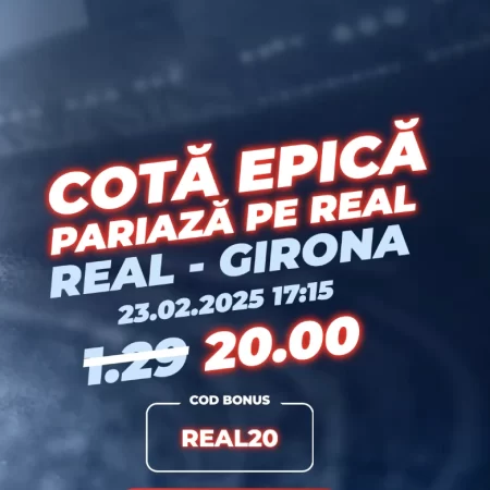 Super Cota 20.00 Real Madrid – Girona la Netbet