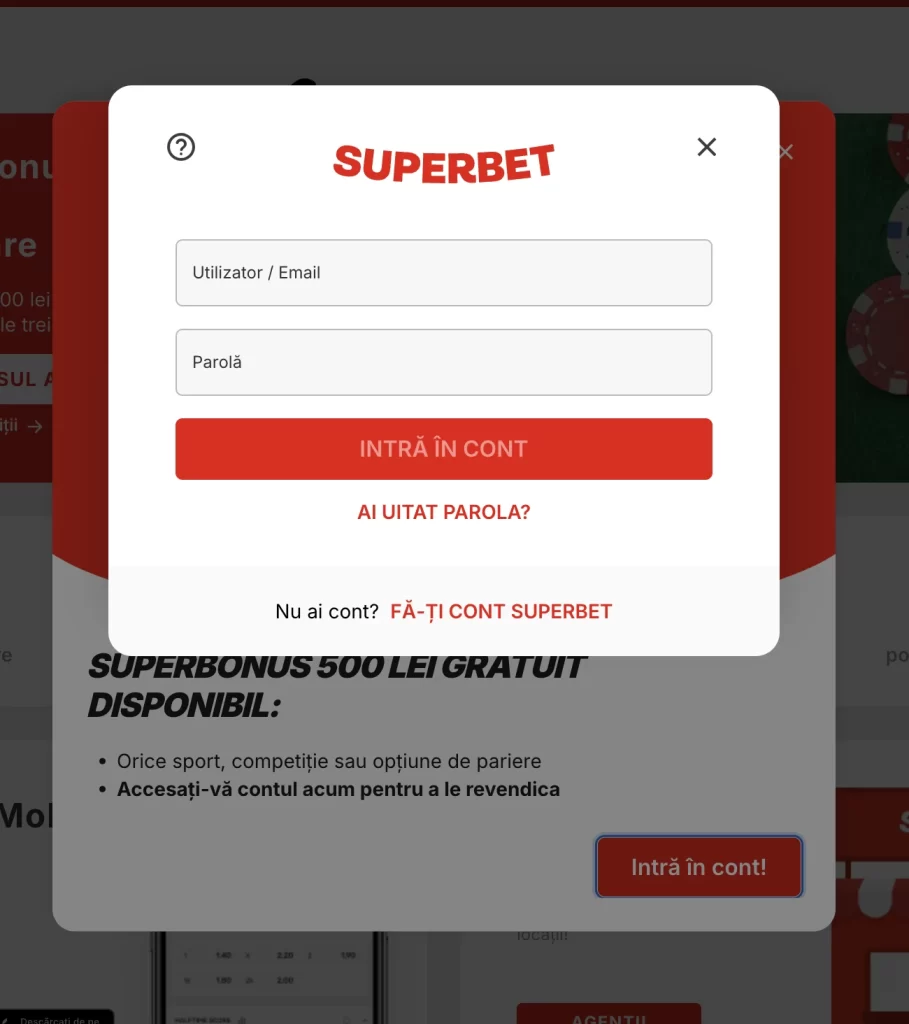 furt cont superbet