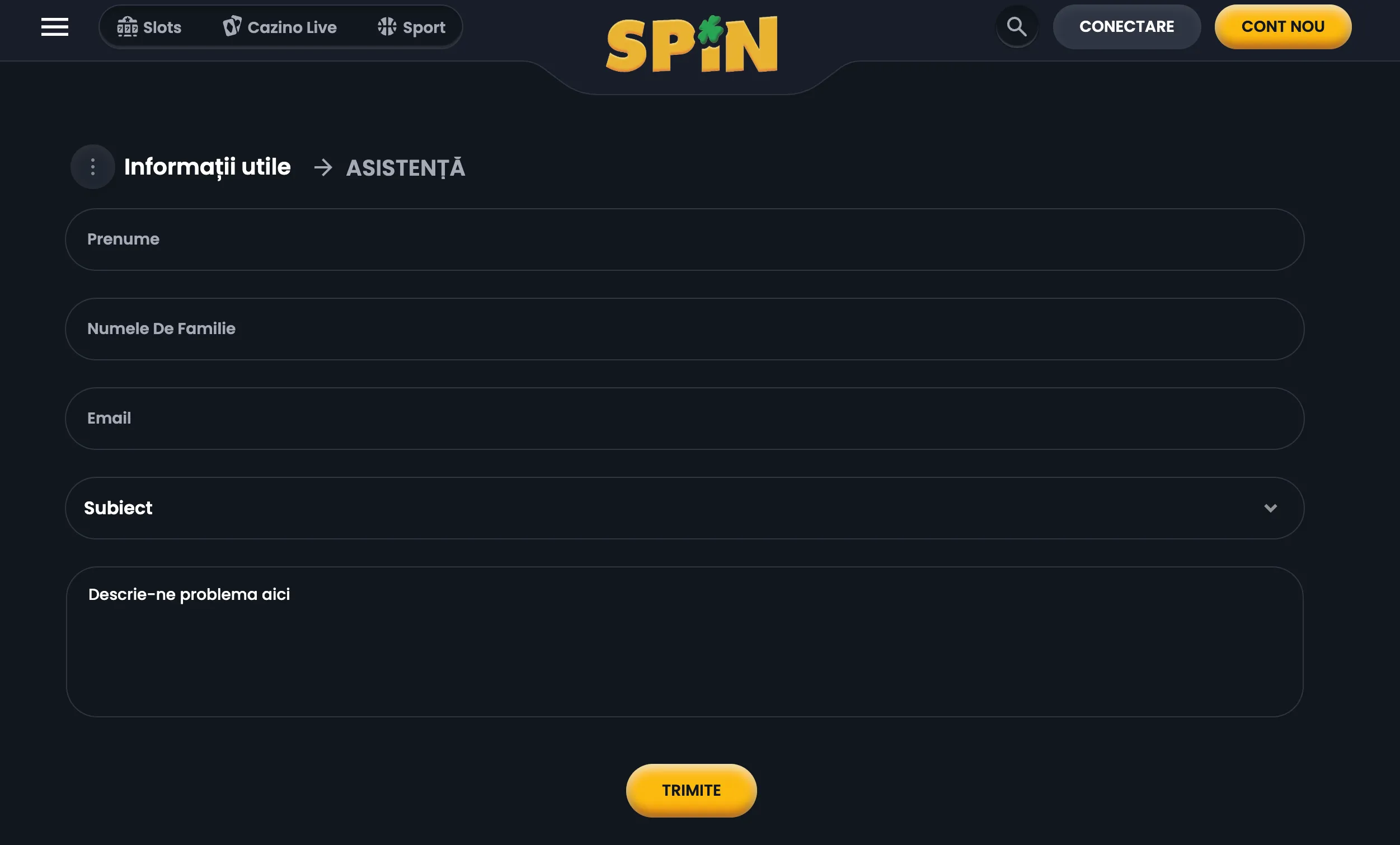 spin relații cu clienții