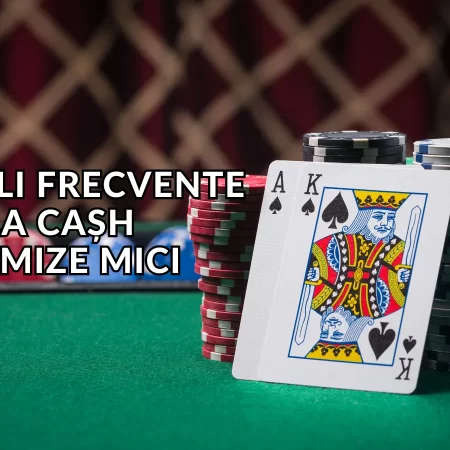 Cele mai frecvente greșeli pe care le fac jucătorii de poker cash pe mize mici