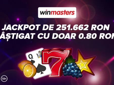 Jackpot de Inimă Neagră câștigat pe 0.80 RON la Winmasters