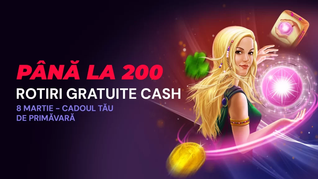 Las Vegas oferă până la 200 Rotiri Gratuite de 8 martie