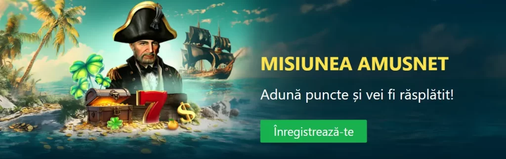 Câștigă până la 1000 RON Bonus cu Misiunea Amusnet de la WinBet