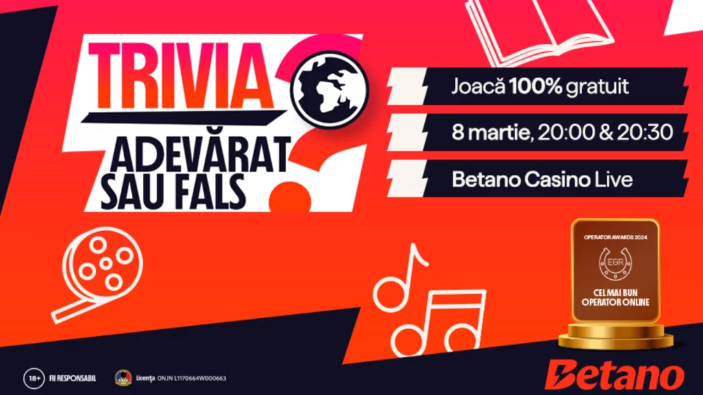 Trivia Adevărat sau Fals de la Betano revine cu o ediție specială de 8 martie