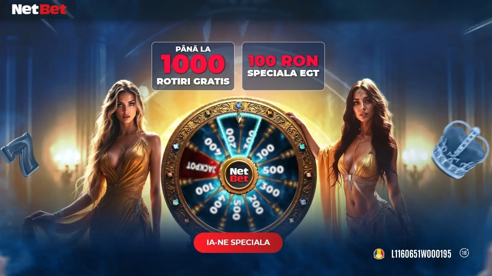 NetBet Bonus Fara Depunere – Până la 1000 Rotiri Gratis + O specială de 100 LEI