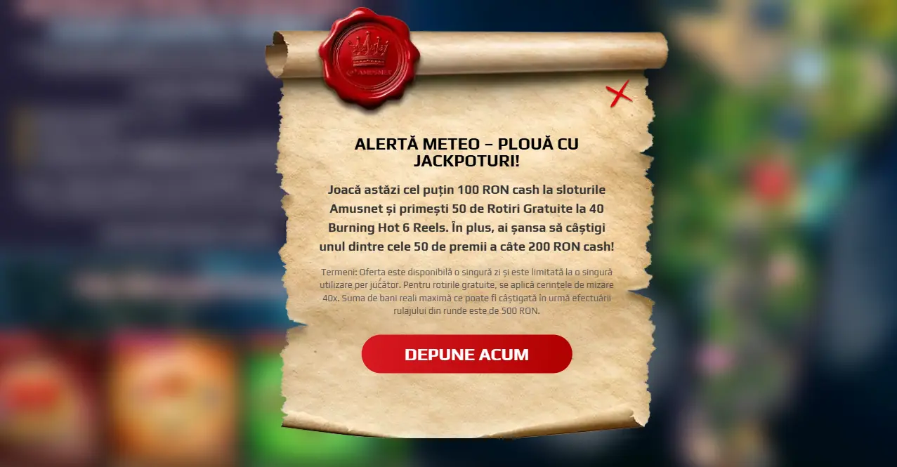 200 RON Cash la NetBet