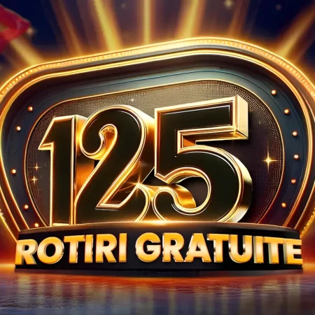 Bonus fără depunere Spin.ro – 125 Rotiri Gratuite la verificarea contului