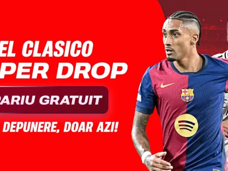 Doar azi, 11 mai, primești un bonus fără depunere pentru El Clasico la Superbet