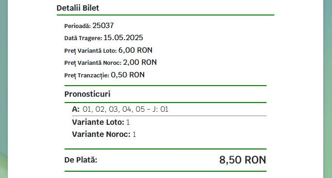 preț bilet joker