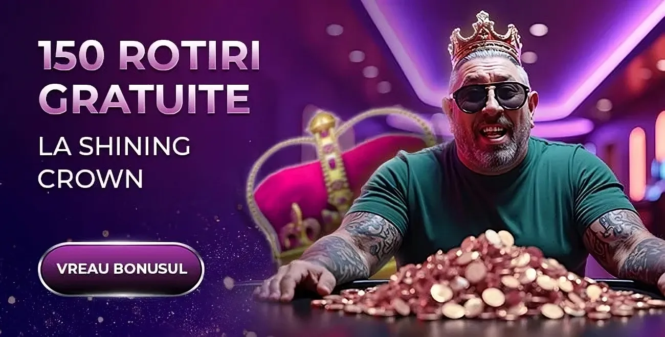 150 rotiri gratuite Shining Crown la Player.ro