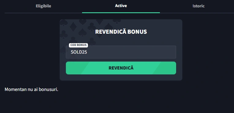 25 RON Bonus Getsbet