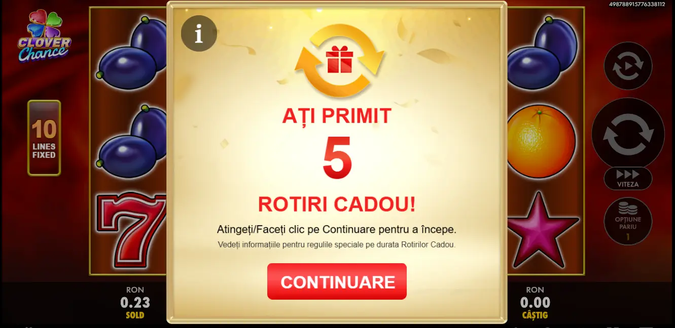 5 rotiri fara depunere si fara rulaj la Betano