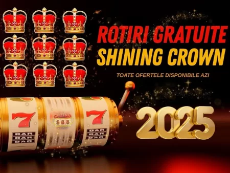 Cazinouri cu rotiri gratuite Shining Crown fără depunere 2025