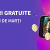 Marțea poți câștiga 100 Rotiri Gratuite la Conti Cazino