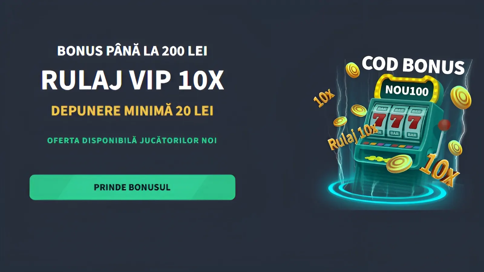 Oferta Exclusiva GetsBet la Cazino365 - Pana la 200 RON Bonus cu rulaj de doar X10