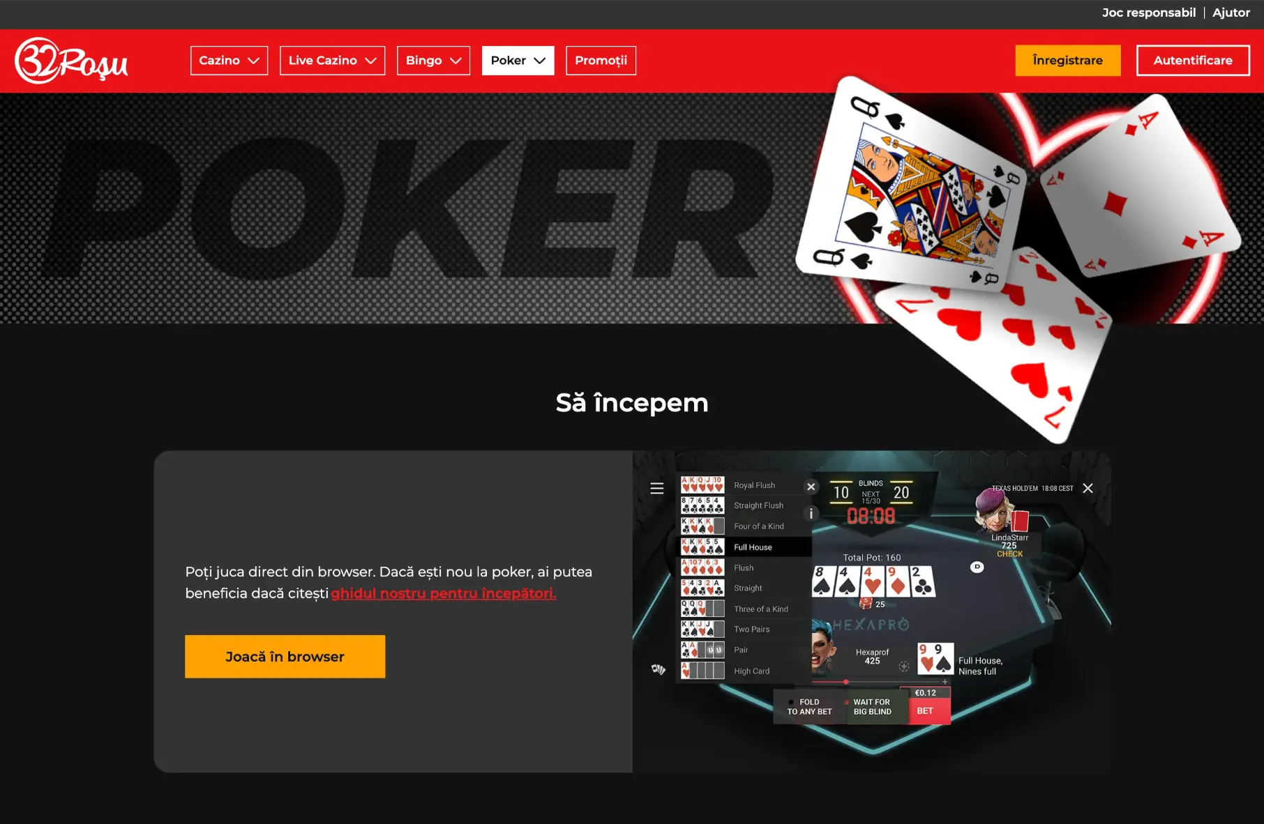 32Roșu Poker