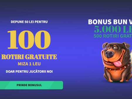 Activează 100 Rotiri Gratuite pe 1 leu cu o depunere de doar 50 RON la GetsBet