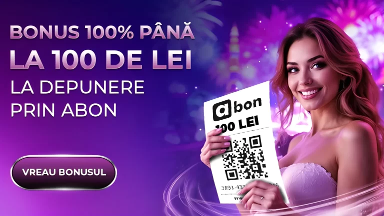Depune cu Abon la Player și beneficiezi de 100% bonus la depunere până la 100 RON
