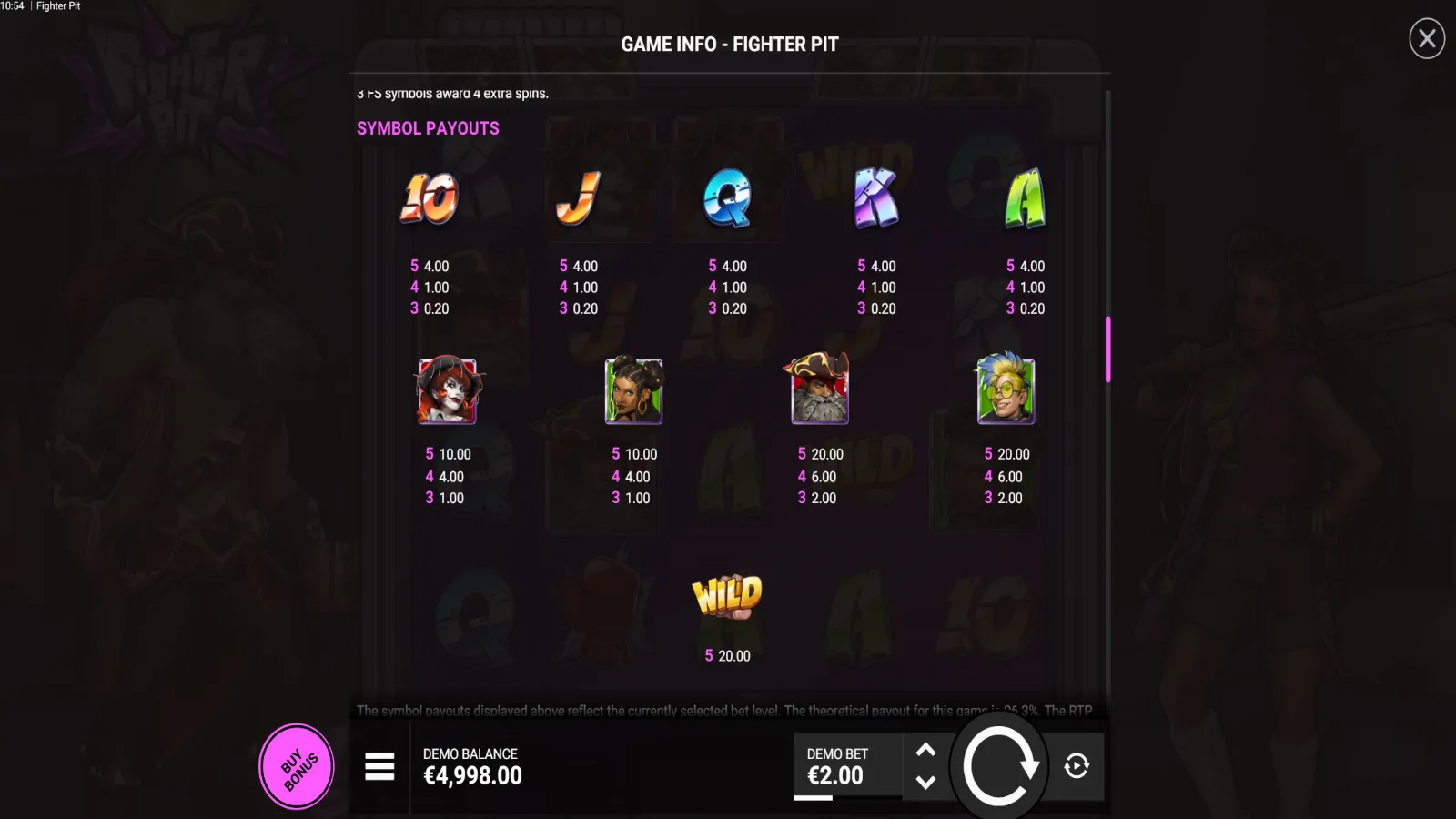 Fighter Pit Gratis Simboluri