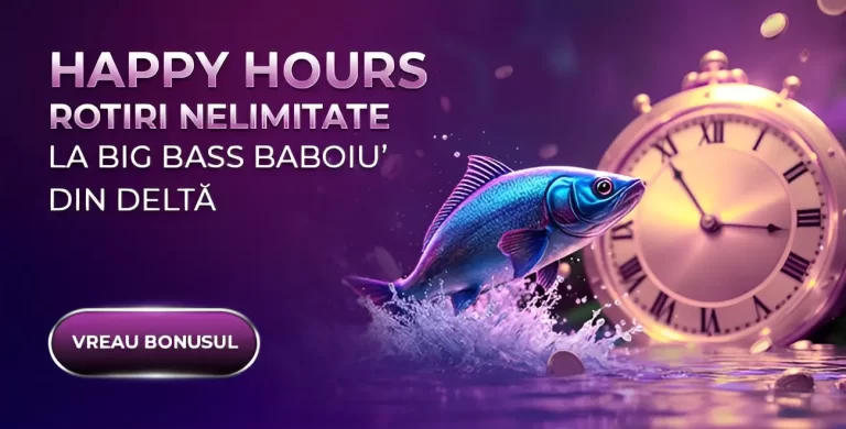 Activează zilnic Rotiri Gratuite nelimitate la Player, valabile la Big Bass Baboiu’ din Deltă