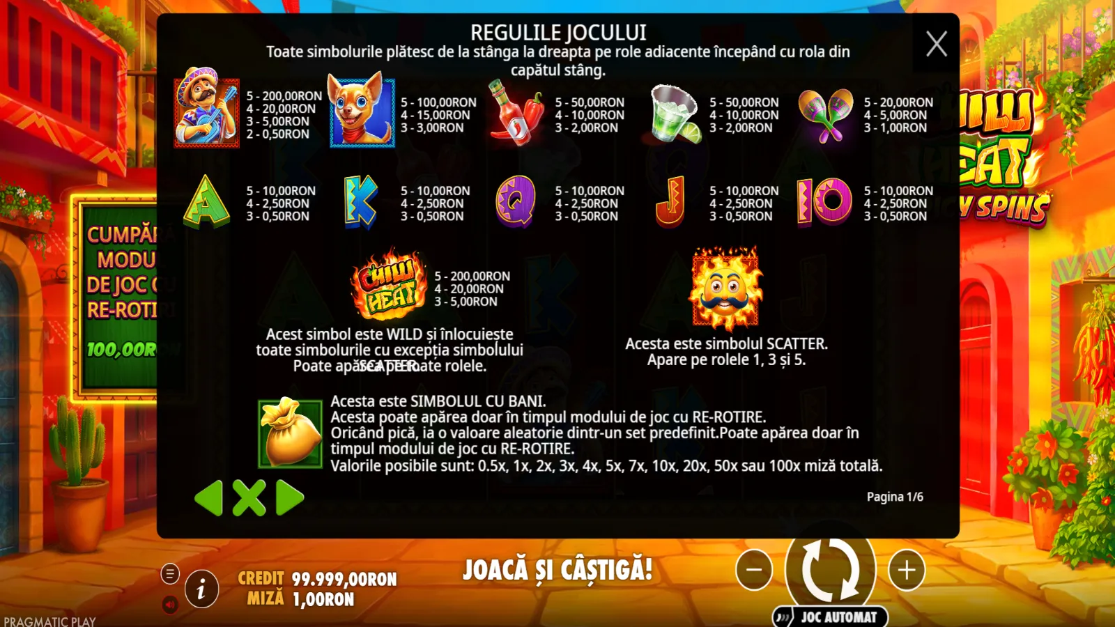 Chilli Heat Spicy Spins Gratis Simboluri