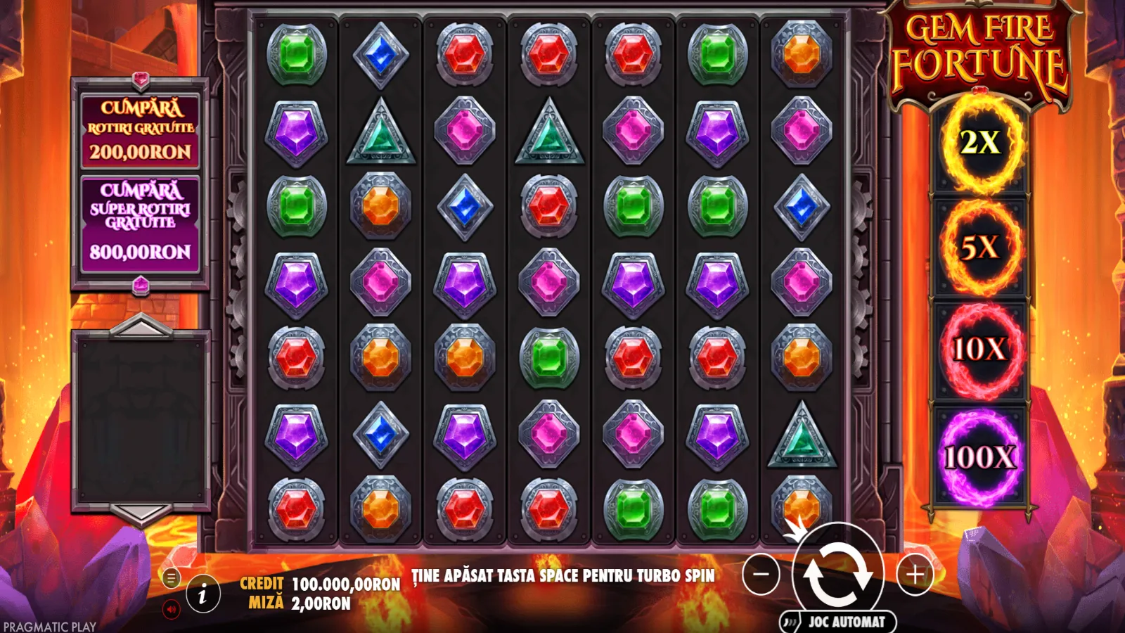 Gem Fire Fortune Gratis GamePlay