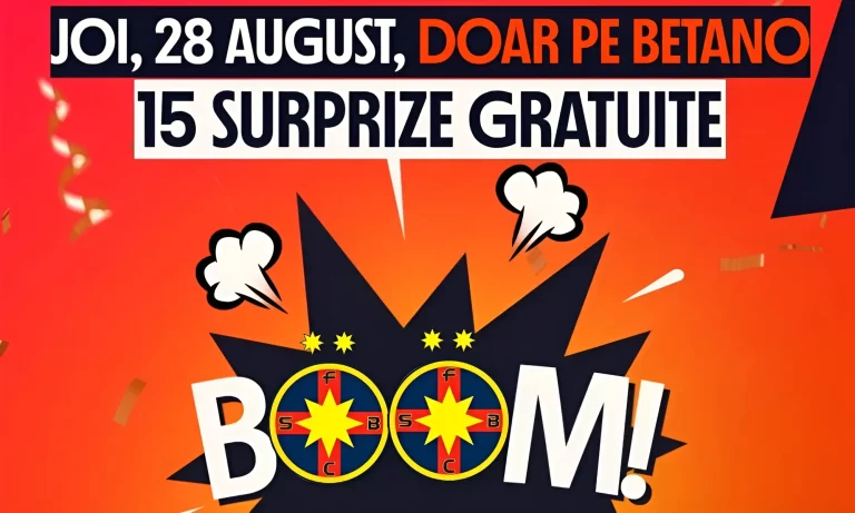Joi, 28 august, Betano oferă un bonus gratuit la FCSB vs Aberdeen