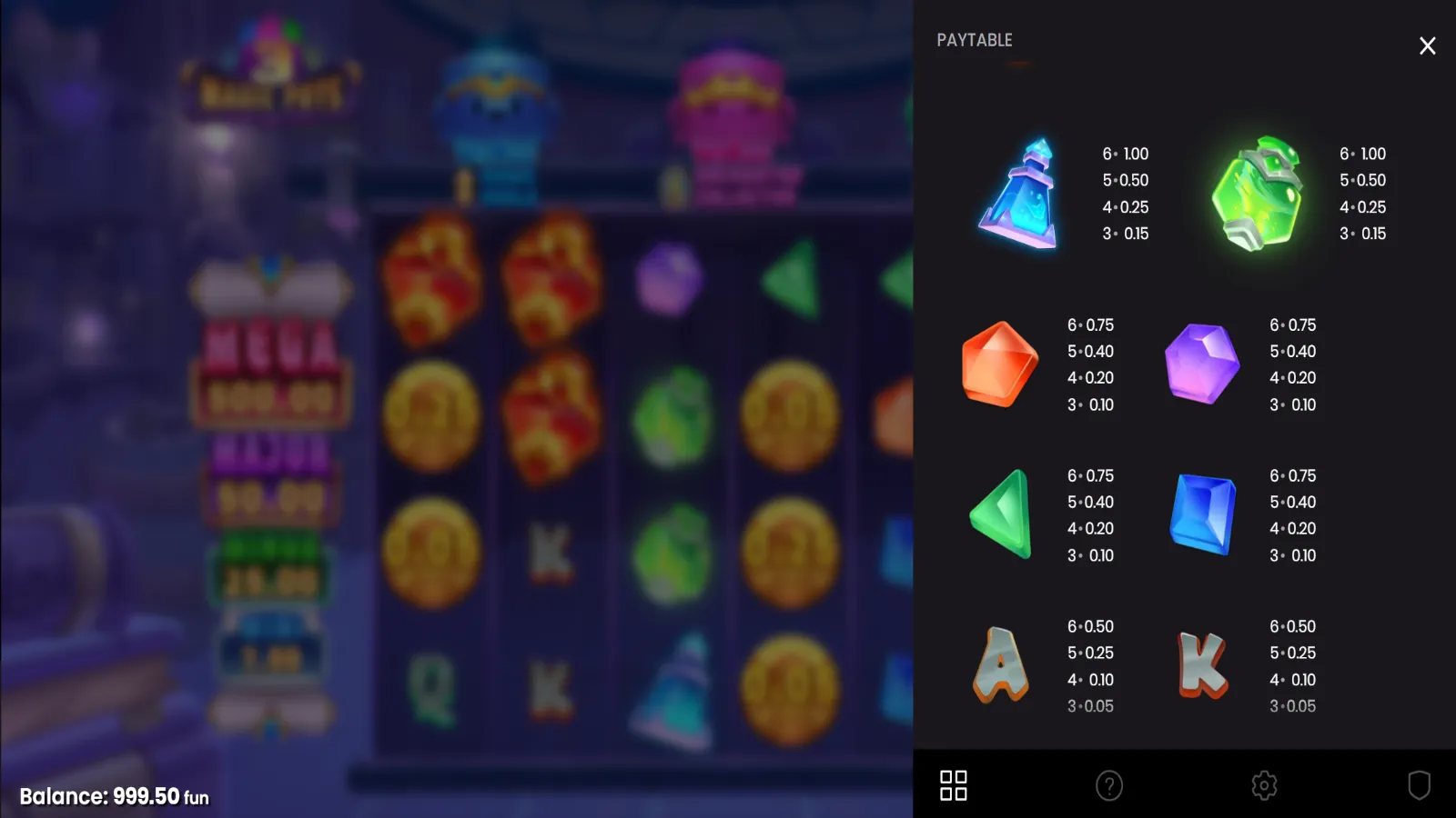 3 Magic Pots Gratis Simboluri