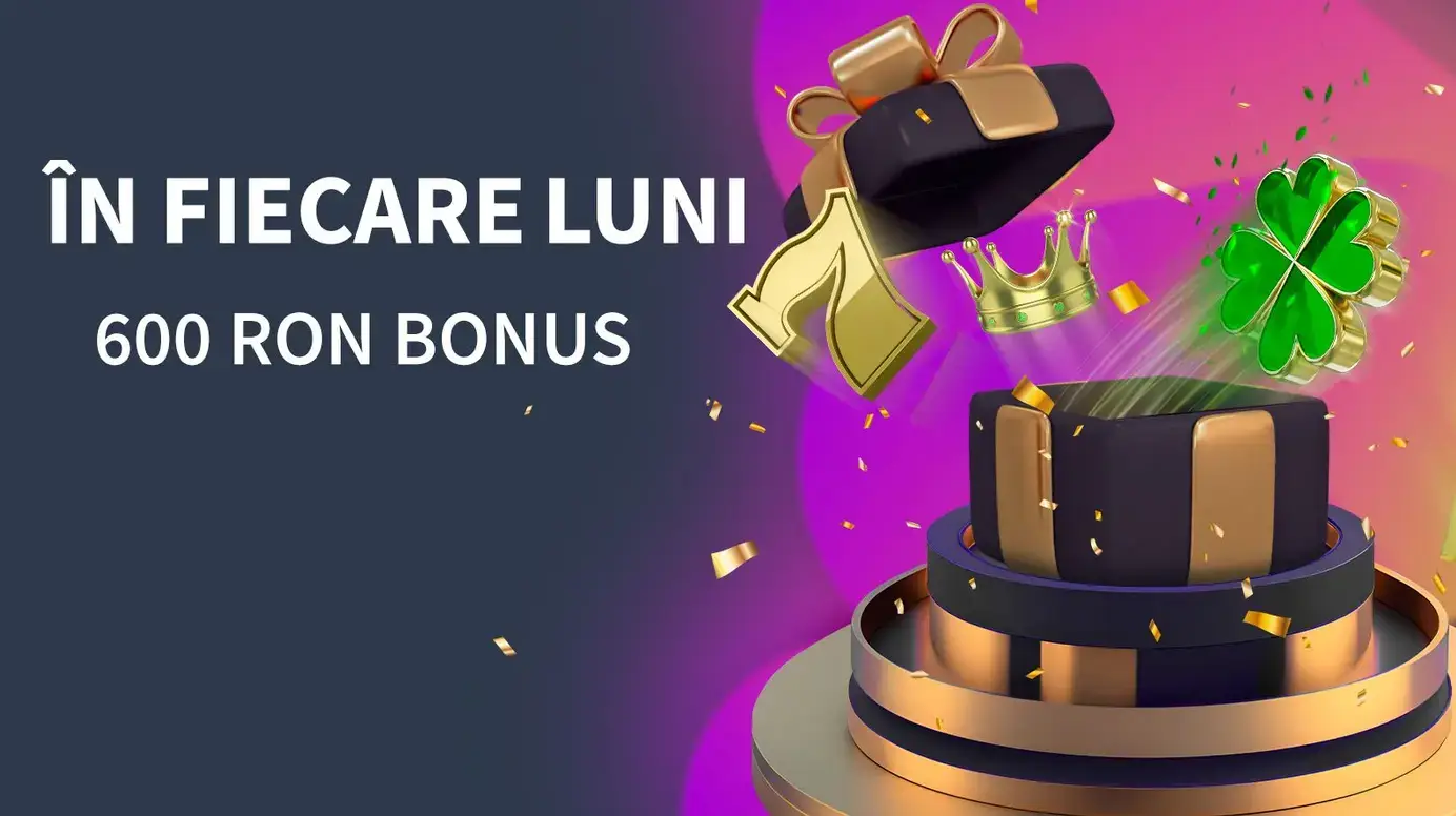 In fiecare zi de luni poti activa pana la 600 RON Bonus la Conti Cazino