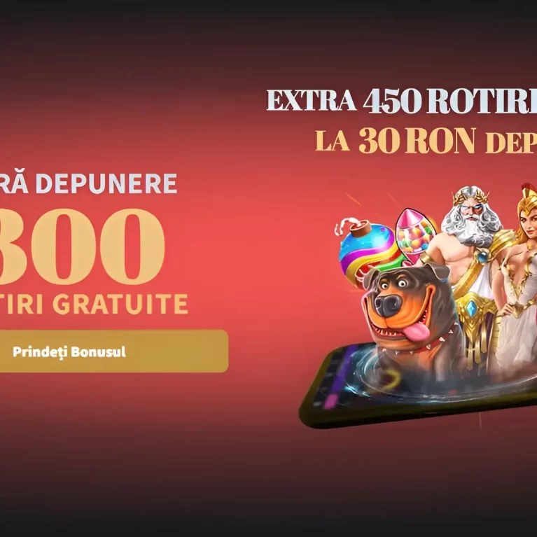 La Conti Cazino poți încasa 300 Rotiri Gratuite fără depunere + 450 rotiri extra cu o depunere de doar 30 RON