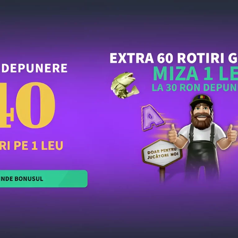 Ofertă Exclusivă Getsbet – 40 rotiri fără depunere pe 1 leu + 60 rotiri extra la depunere de 30 RON
