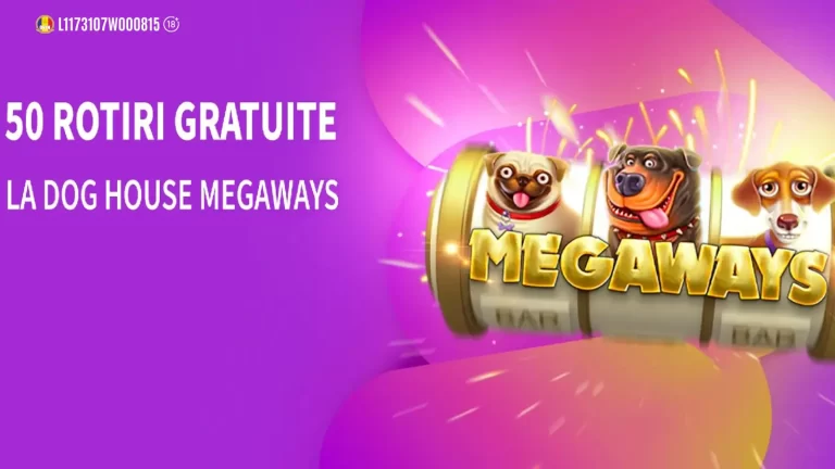ContiCazino te așteaptă în fiecare vineri cu 50 Rotiri Gratuite la The Dog House Megaways