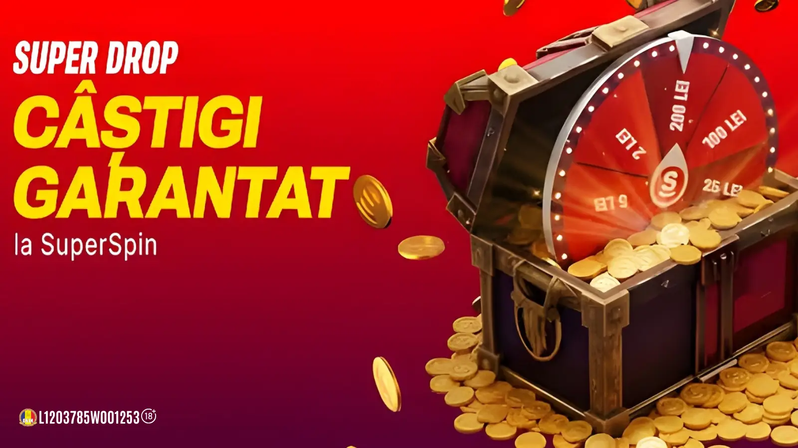 Doar astazi, 15 octombrie, primesti un bonus garantat la Roata Superbet