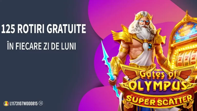 În fiecare luni, Conti Cazino oferă 125 Rotiri Gratuite la Gates of Olympus Super Scatter